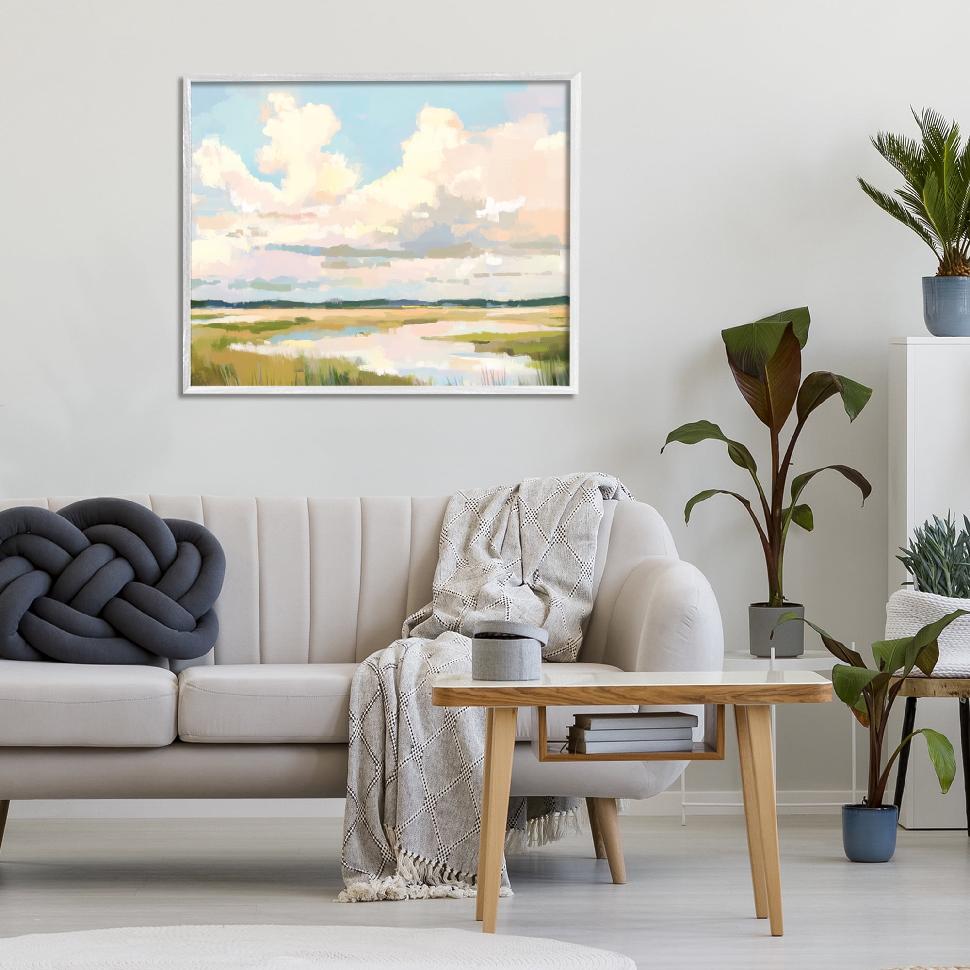 Stupell Industries Lowcountry Marsh at Dawn White Framed Giclee Art, design by LSR Design Studio