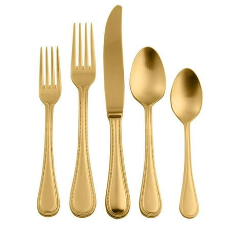 

Perla Ice Oro Flatware Set - 20 Piece