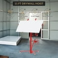 thumbnail image 4 of Garvee 16-Ft Drywall Lift, 150 lb Panel Hoist, 360° Rotate/60° Tilt, Telescopic Arm, 3 Locking Casters, Red, 4 of 6
