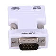 thumbnail image 2 of Adaptador Convertidor HDMI hembra a VGA macho con adaptador de audio compatible con señal 1080P, 2 of 8