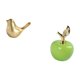 thumbnail image 5 of Figura de pájaro dorado y estatua de fruta para decorar el hogar, la oficina, la sala de estar, la cafetería, y las vacaciones., 5 of 8