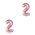 thumbnail image 2 of Bewildely Globos digitales esférica de cumpleaños Fácil de inflar Suministros para fiestas Decoración de compromiso Adorno maravilloso gradiente rampa de gradiente2 2piezas Bewildely CBP381774, 2 of 5