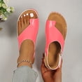 thumbnail image 4 of Flip Flops Arch Support Womens Orthopeic Wedge Sandals Adjustable Slingback Casual Summer Walking Shoes Pink Size 7.5, 4 of 8