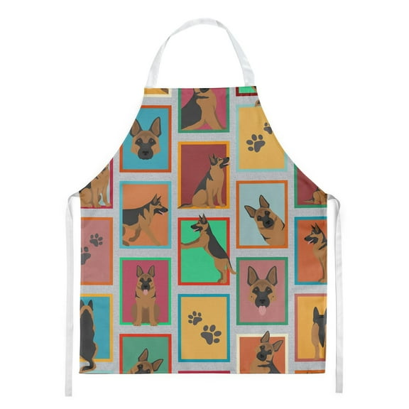 Lots of German Shepherd Apron 27 in x 30 in