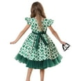 thumbnail image 2 of Girl Shamrock Princess Dress St Patricks Day Costume Outfits, Size for 3-8Y, 2 of 6