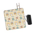 thumbnail image 1 of Manta de picnic para exteriores, bonita manta de picnic extragrande con bolsa de almacenamiento, de playa plegable de 78,74 x 78,74 pulgadas para, 1 of 9