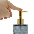 thumbnail image 3 of Unique Bargains 1 Pc Reusable Diamond-shaped Soap Dispenser 11.16oz Gray Gold Tone, 3 of 6