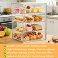 thumbnail image 5 of JDNRXO Acrylic Bread Storage Box with Magnetic Door, 4-Tier Adjustable Display Organizer (3 Dividers Included) for Kitchen Counter & Bakery Pastry Showcase, Clear Bread Bin 11.81"x9.84"x15.74“, 5 of 8