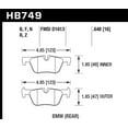 thumbnail image 2 of Hawk 13-14 BMW 328i/328i xDrive / 2014 428i/428i xDrive HPS 5.0 Rear Brake Pads, 2 of 3