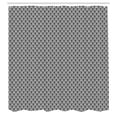 thumbnail image 2 of Ambesonne Geometric Shower Curtain, Bitonal Round Shapes Art, 69"Wx70"L, Dark Grey and White, 2 of 4