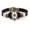 Vintage brown, variant on Vintage Rudder Anchor Leather Bracelet Nautical Theme Lightweight Plated Alloy Bracelet Nautical Jewelry for Men and