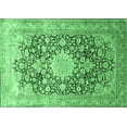 thumbnail image 1 of Ahgly Company Indoor Rectangle Medallion Emerald Green Traditional Area Rugs, 2' x 3', 1 of 4