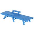 thumbnail image 5 of Chaise Longue Inclinable en Plastique HDPE pour Extérieur en Bleu Pacifique (Ensemble de 2), 5 of 5