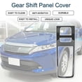thumbnail image 2 of Cubierta del panel de cambio de marcha Unique Bargains para Toyota Harrier 80 Series, impermeable, cubierta de adorno del panel de interruptores de consola interior, fibra de carbono negra, 1 pieza, 2 of 6