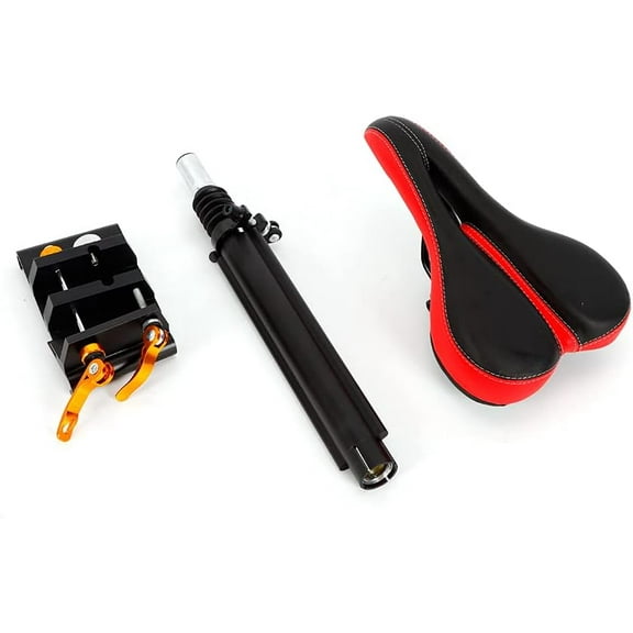 Electric Scooter Seat Saddle Set Replacement Compatible with M365/1S/PRO/PRO2/LITE/ES1/ES2 Pedal Width 140-152mm Retractable Seat Without Punching