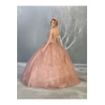 thumbnail image 2 of Womens Mauve Quinceanera Pageant Sweet 16 Long Sweetheart Off Shoulder Ball Gown Plus Size Dress, 2 of 5