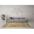 thumbnail image 3 of Ahgly Company Indoor Round Abstract Brown Contemporary Area Rugs, 5' Round, 3 of 4