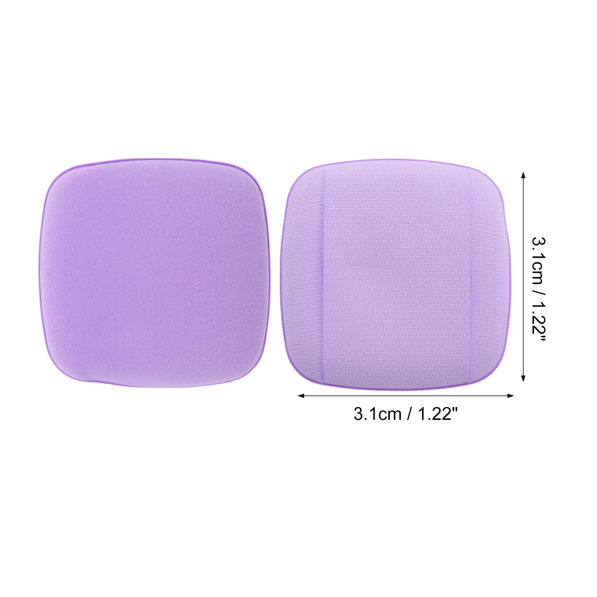 Unique Bargains 5 Pcs Square Face Makeup Sponge for Travel Purple