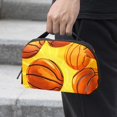 thumbnail image 2 of Basketball Digital Pouch Organizer for Chargers, Hard Drives, and Cords - Waterproof Oxford Cloth Material, 5.9x9.44x3.14 Inches, 2 of 6
