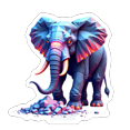 thumbnail image 4 of cartoon Elephant Stickers, Waterproof Elephant Sticker for Water Bottle Laptop Phone Cases Planner Skateboard Luggage Helmet Party Favor Decor, Ideal for Adults Teens Teacher Rewards, 4 of 9