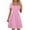 01 Pink, variant on Awdenio Maxi Dresses for Women Casual Knit Sweater Dress Square Neck Long Sleeve Knee Length Babydoll Dresses Trendy