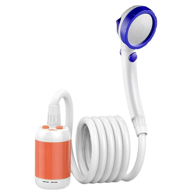 S SERENABLE Douche Électrique Personnelle Portable pour Camping Randonnée Blanc