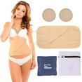 thumbnail image 1 of 4Pcs Castor Waist Oil Set with Chest Pads Reusable Castor Oil Wrap Mess-Free Castoroil Wrap with Adjustable Straps Soft Comfortable Castoroil for Chest Waist, 1 of 6