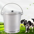thumbnail image 6 of MONIPA 3.7 Gallon Milk Can Tote Jug with Sealed Lid 14L Stainless Steel Milk Bucket Ice Bucket for Milk, Liquid, Rice, Oil, Water, Wine Storage Container, 6 of 9