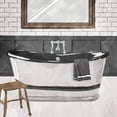 thumbnail image 3 of Villa, Milli 20x20 Black Modern Framed Museum Art Print Titled - White Wash Bathroom, 3 of 5