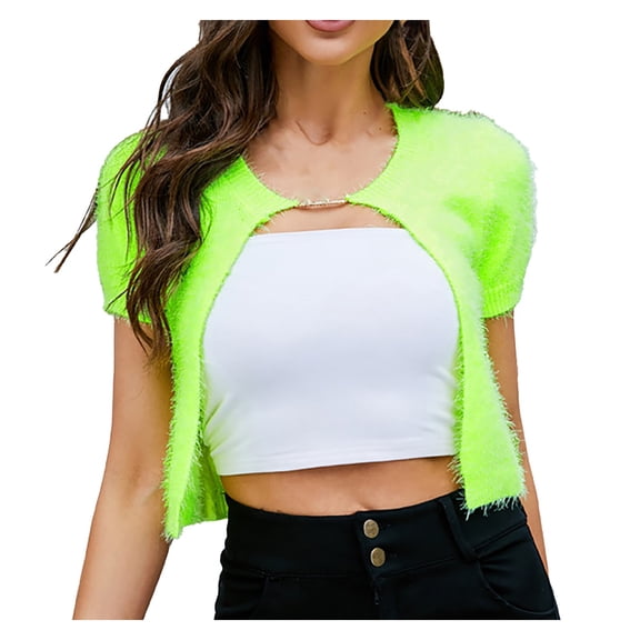 Vedolay Women's Cardigan Sweater Casual Sweater Tops Knit Cardigan Slim Long Sleeve Coat Green,S