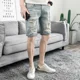 thumbnail image 3 of Pantalones cortos vaqueros para hombre rotos Y2k XL con botones originales en oferta, pantalones vaqueros cortos para hombre, ropa de calle azul, moda coreana, verano, finos, XXXL, 3 of 5