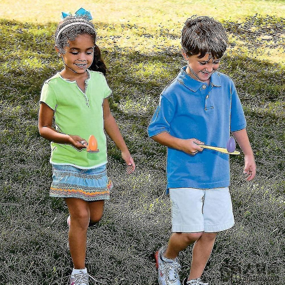 Jeu D'œufs Et Cuillères En Bois Pour Enfants - 4 Ensembles, Développement équilibre Et Motricité, Jeux Extérieurs Et Fêtes - 5