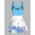 thumbnail image 2 of Tallas de flores de talla grande Top sin mangas Rosegal Camisetas sin mangas de talla grande, 2 of 5