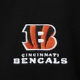 thumbnail image 4 of Men's Dunbrooke Black Cincinnati Bengals Craftsman Thermal-Lined Full-Zip Hoodie, 4 of 4