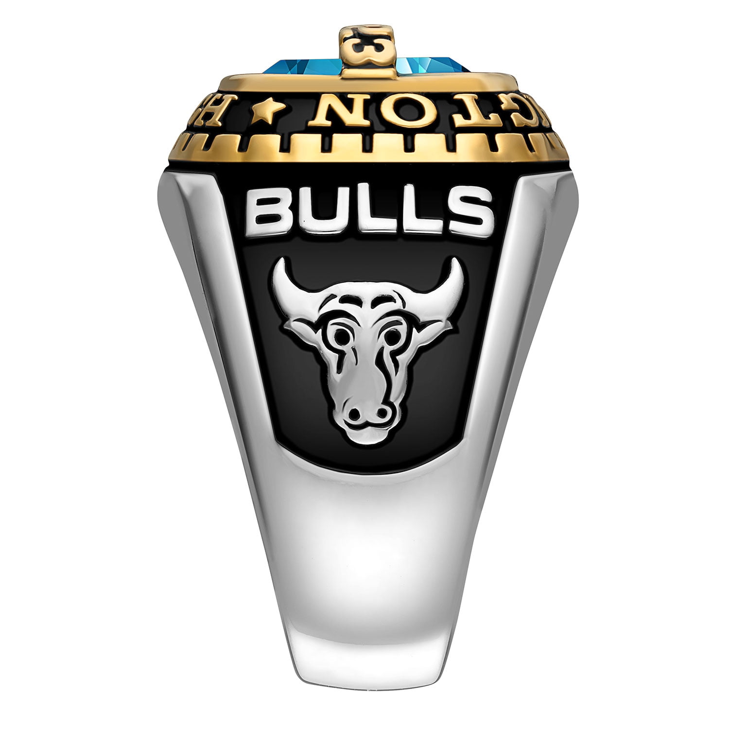 Order Now for 2025 Graduation, Freestyle Men's 2-Tone Birthstone Class Ring, Personalized, High School or College Graduation