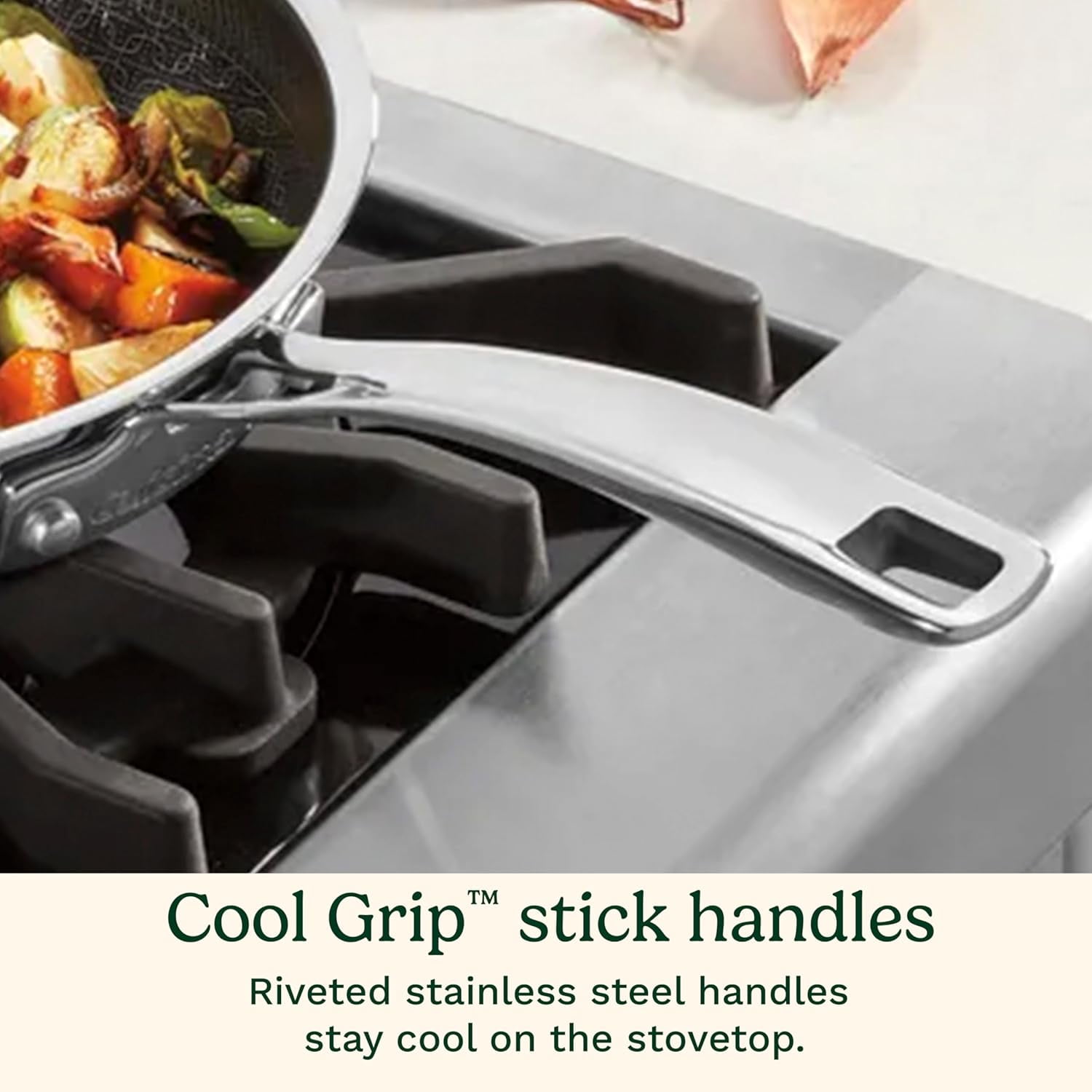 Cuisinart FusionPlus™ Non-Stick 10” Skillet, Stainless Steel Frying Pan, Compatible with Induction, PFAS-Free