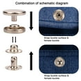 thumbnail image 3 of Viflosae 100 Set Snap Fastener Kit Button Tool Press Studs With Fixing Tools For Clothing Deals of the Week, 3 of 4