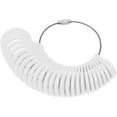 thumbnail image 4 of Plastic Ring Sizer Ring Size Gauge Measuring Tool 0-13 27 Pieces White, 4 of 5