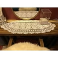 thumbnail image 2 of Fymlhomi White Handmade Crochet Cotton Table Runner Lace Doilies Doily Oval Dresser Scarves,16 by 35 Inches., 2 of 5
