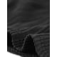 thumbnail image 5 of Camiseta Corta Casual para Mujer con Cuello en V y Mangas Largas con Cremallera Negro M, 5 of 6