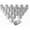 chrome, variant on 1/2x20 Lug Nuts 20pcs, Chrome 1/2''-20 Closed End Bulge Acorn Lug Nuts Set, 1.38" Tall 3/4" Hex One-Piece Solid Chrome OEM Factory Style Large Acorn Seat Wheel Nuts