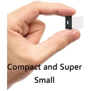 KEXIN 64GB Mini Flash Drive with Lanyard, USB 2.0, Black, 5 packs