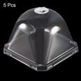 thumbnail image 3 of Uxcell 10cm x 10cm Garden Cloche Dome Square Plastic Humidity Plant Protector Cover Clear 5 Pack, 3 of 5