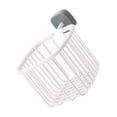 thumbnail image 2 of Yuarrent Estante sin perforaciones para cocina, cesta de almacenamiento de plástico hueca, caja decorativa, soporte adhesivo montado en la Almacenamiento y organización del hogar Blanco Gris, 2 of 6