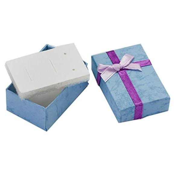 Box Jewelry Pendants Paper Solid Storage Necklaces Present Packaging Solid Packaging Package Rings Dust-proof Decorations Lovers Purple
