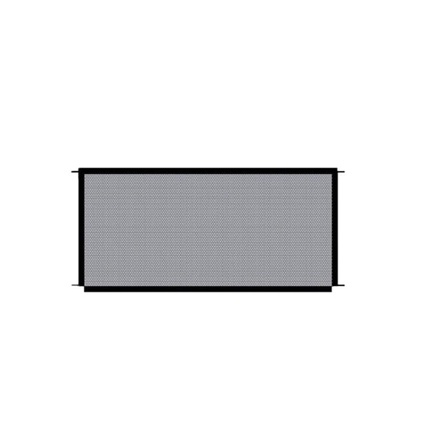 Aislamiento de puerta de malla plegable portátil para niños y mascotas, para interiores y exteriores Negro 110x72cm Zulema Puerta de malla plegable