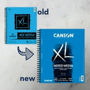 Canson XL Series Mixed Media Pad, Side Wire, 11x14 inches, 60 Sheets – Heavyweight Art Paper for Watercolor, Gouache, Marker, Painting, Drawing, Sketching