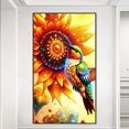 thumbnail image 1 of Cuadros Decorativos Pintura de diamante 5D DIY Taladro redondo completo Colibrí Decoración del hogar (NH3665) Wdftyju embutido en tela, 1 of 7