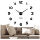 thumbnail image 4 of Reloj de Pared Digital BLOOSOM 3D Moderno y Grande 110 cm Negro, 4 of 4