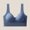 Blue, variant on Women Solid Seamless Wide Strap Wireless Bra, Supportive Sports Back Smoothing Bra for Large Bust Minimizer Blue XL(XL)